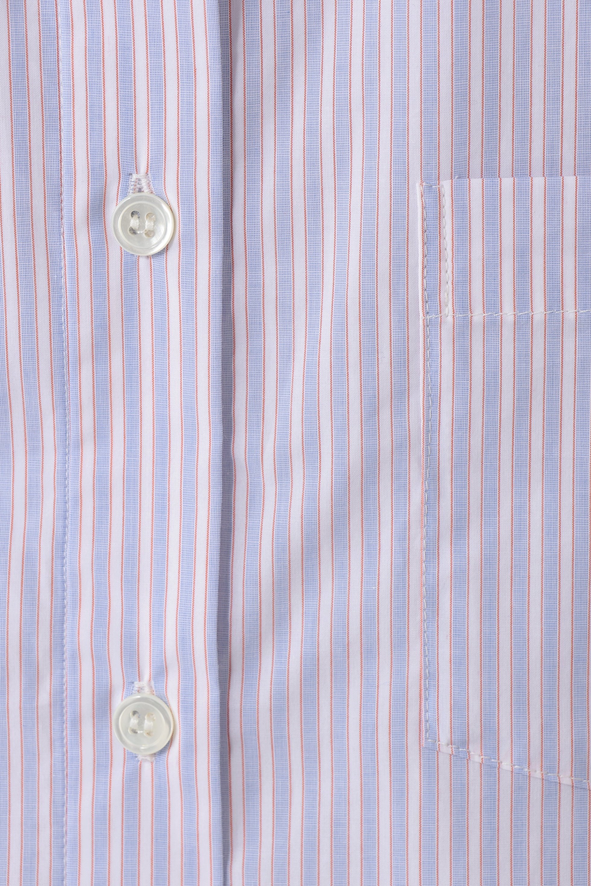 【スリー ドッツ/three dots】のブロードストライプ ルーズシャツ 人気、トレンドファッション・服の通販 founy(ファニー) 　ファッション　Fashion　レディースファッション　Fashion for Women　トップス・カットソー　Cut & Sew Tops　シャツ・ブラウス・オフィスカジュアル　Elegant Blouses & Button-Ups　カフス　Cuff Design　シンプル　Simple, Minimal　ストライプ　Stripe, Striped Pattern　スリーブ　Sleeve, Long Sleeve / Short Sleeve　ブロード　Broadcloth, Fine Cotton　ベーシック　Basic, Essential　ロング　Long, Long-Length　新作・新入荷　New Arrivals / New In　other-7|ID: prp329100004895256 ipo3291000000036595807