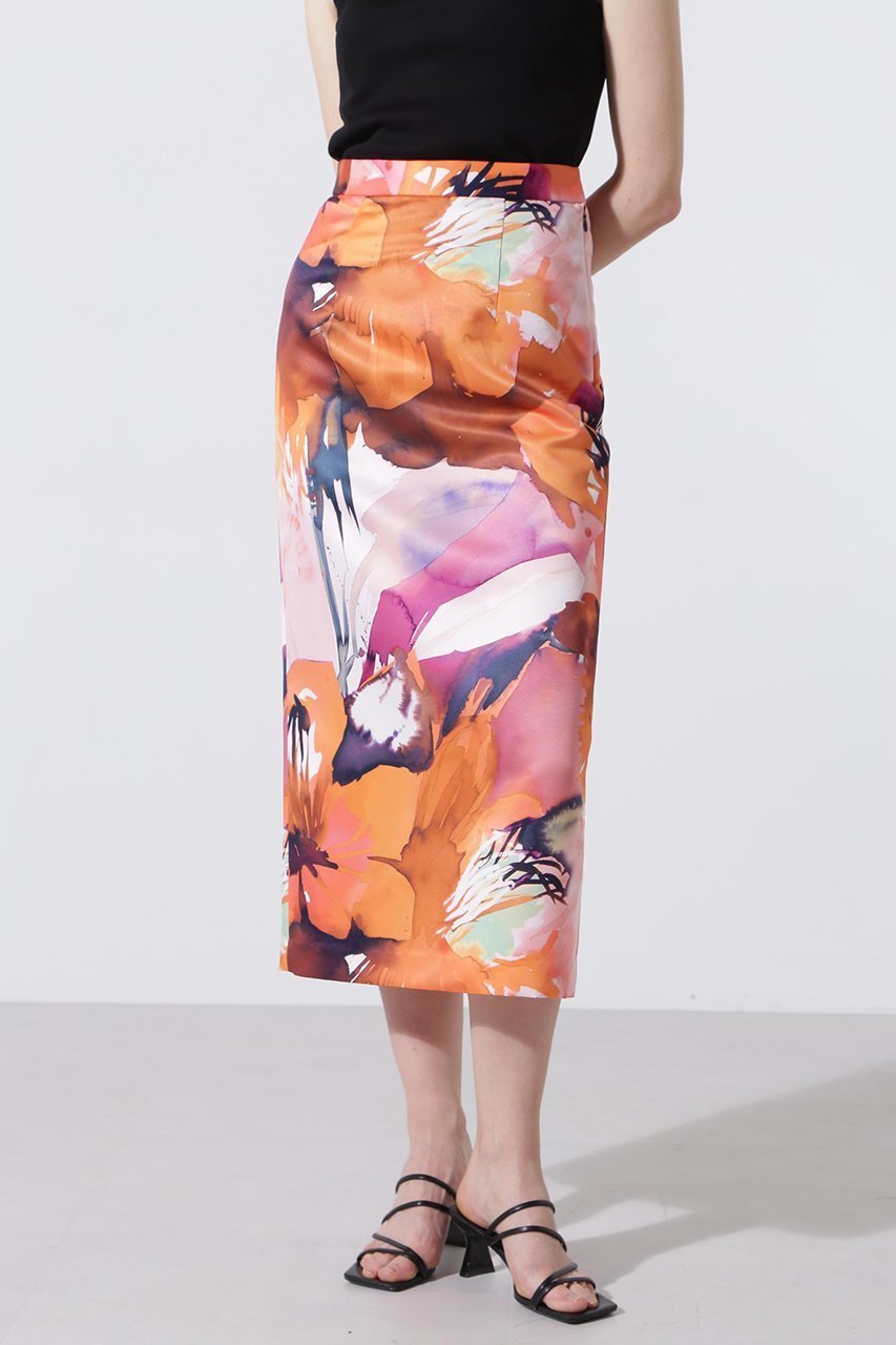 【ヒューエルミュージアム/hueLe Museum】の【hLM】ダブルプリントスカート 人気、トレンドファッション・服の通販 founy(ファニー) ファッション Fashion レディースファッション Fashion for Women スカート Skirts ロングスカート Long Skirts / Maxi & Midi Skirts イタリア Italy グラフィック Graphic, Graphic Design シンプル Simple, Minimal タイトスカート Pencil Skirt, Tight Skirt プリント Print, Printed Pattern リゾート Resort, Vacation Style ロング Long, Long-Length other-2|ID: prp329100004895263 ipo3291000000036595859