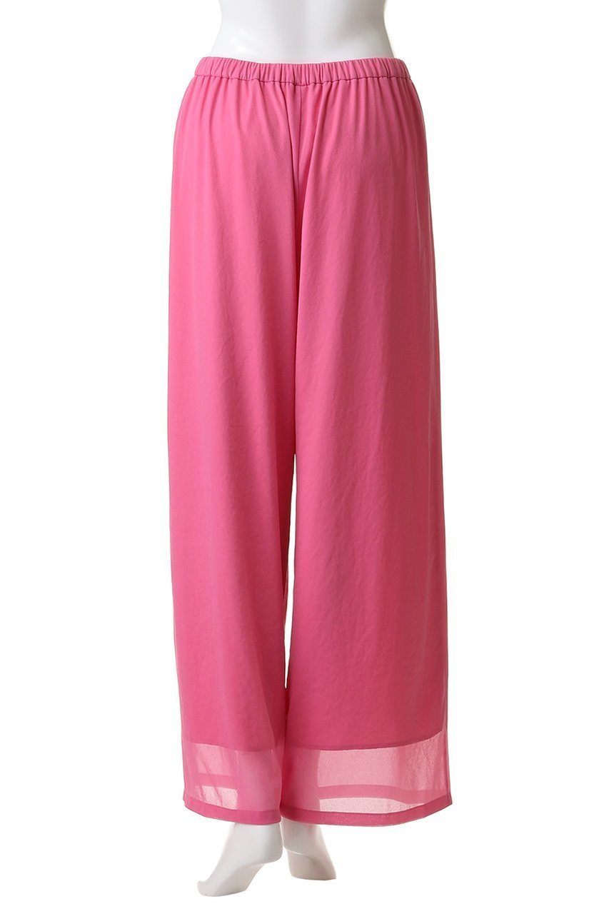 【アンクレイヴ/uncrave】のトリコットシフォン ギャザーパンツ 人気、トレンドファッション・服の通販 founy(ファニー) 　ファッション　Fashion　レディースファッション　Fashion for Women　パンツ　Pants & Trousers　おすすめ　Recommended / Our Picks　くるぶし　Ankle-Length　ギャザー　Gathered, Ruffled　シフォン　Chiffon, Lightweight Fabric　ストレッチ　Stretch, Stretchy Fabric　セットアップ　Set-Up, Coordinated Outfit　ロング　Long, Long-Length　エレガント 上品　Elegant　other-4|ID: prp329100004895273 ipo3291000000036595954