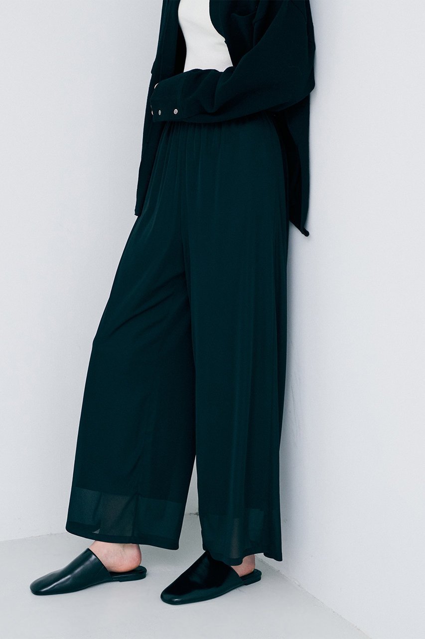 【アンクレイヴ/uncrave】のトリコットシフォン ギャザーパンツ 大人の最旬トレンドファッション＆コーディネート founy(ファウニー) 　ファッション　Fashion　レディースファッション　Fashion for Women　パンツ　Pants & Trousers　おすすめ　Recommended / Our Picks　くるぶし　Ankle-Length　ギャザー　Gathered, Ruffled　シフォン　Chiffon, Lightweight Fabric　ストレッチ　Stretch, Stretchy Fabric　セットアップ　Set-Up, Coordinated Outfit　ロング　Long, Long-Length　エレガント 上品　Elegant　other-8|ID: prp329100004895273 ipo3291000000036729625