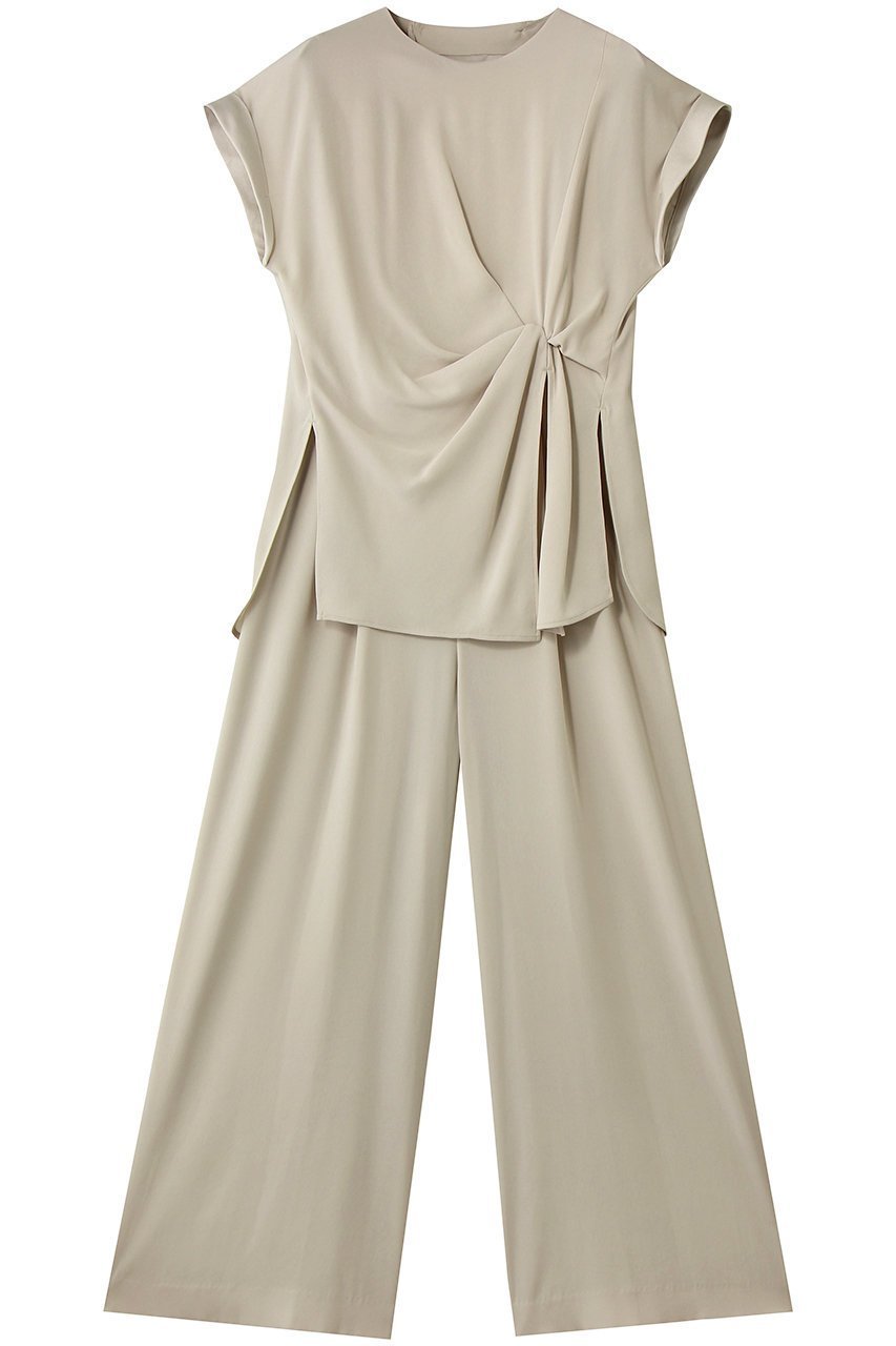 【アンクレイヴ/uncrave】のバックサテンジョーゼット オールインワン 人気、トレンドファッション・服の通販 founy(ファニー) 　ファッション　Fashion　レディースファッション　Fashion for Women　パンツ　Pants & Trousers　バッグ　Bags　オケージョン　Occasion Wear　サテン　Satin, Glossy Fabric　ストレッチ　Stretch, Stretchy Fabric　セットアップ　Set-Up, Coordinated Outfit　ドレープ　Drape, Draping Fabric　フレア　Flare, Flared　ワイド　Wide, Wide Fit　吸水　Absorbent, Quick-Dry　 other-1|ID: prp329100004895275 ipo3291000000036595969