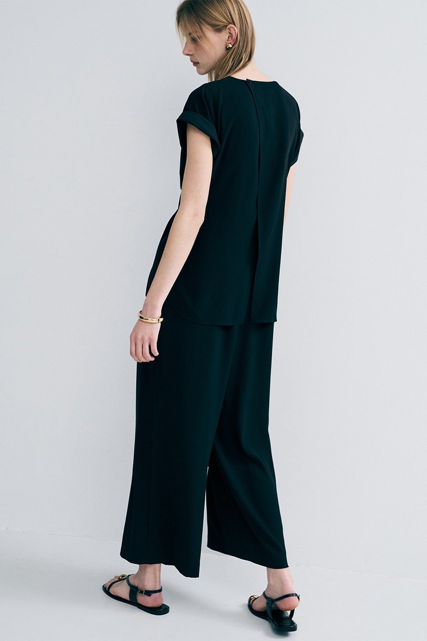 【アンクレイヴ/uncrave】のバックサテンジョーゼット オールインワン 人気、トレンドファッション・服の通販 founy(ファニー) 　ファッション　Fashion　レディースファッション　Fashion for Women　パンツ　Pants & Trousers　バッグ　Bags　オケージョン　Occasion Wear　サテン　Satin, Glossy Fabric　ストレッチ　Stretch, Stretchy Fabric　セットアップ　Set-Up, Coordinated Outfit　ドレープ　Drape, Draping Fabric　フレア　Flare, Flared　ワイド　Wide, Wide Fit　吸水　Absorbent, Quick-Dry　other-7|ID: prp329100004895275 ipo3291000000036595978