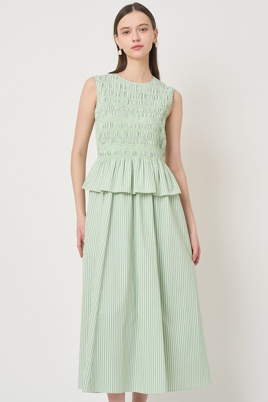 【アナイ/ANAYI】のカラーストライプスモッキング ワンピース 人気、トレンドファッション・服の通販 founy(ファニー) ファッション Fashion レディースファッション Fashion for Women ワンピース Dresses チュニック Tunic Tops & Dresses エレガント 上品 Elegant ストライプ Stripe, Striped Pattern スモッキング Smocking, Gathered Stitching チュニック Tunic, Long Top フェミニン Feminine, Girly ペプラム Peplum, Flared Hem ロング Long, Long-Length 春 Spring other-4|ID: prp329100004895280 ipo3291000000036596023