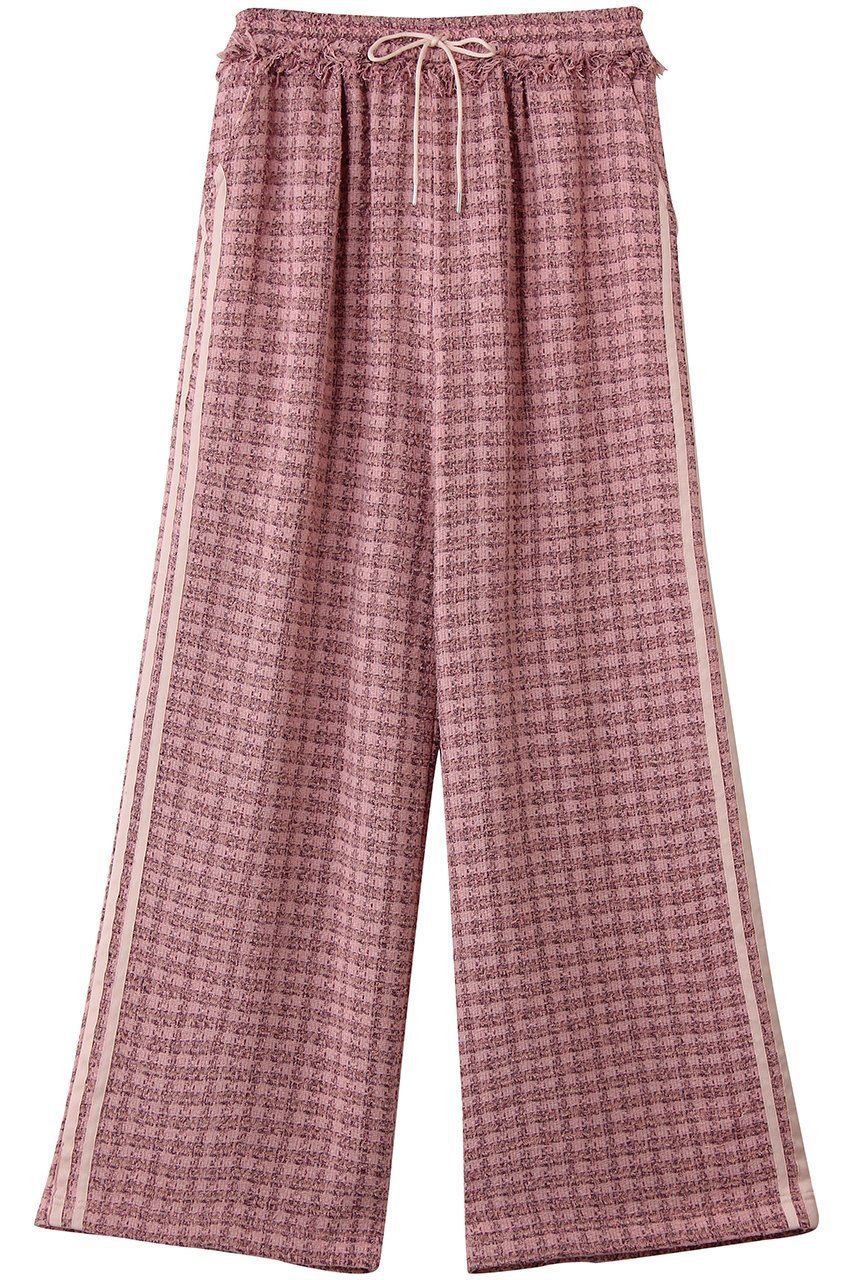 【メゾンスペシャル/MAISON SPECIAL】のSide-Lined Tweed Easy Pants/サイドラインツイードイージーパンツ インテリア・キッズ・メンズ・レディースファッション・服の通販 founy(ファニー) ファッション Fashion レディースファッション Fashion for Women パンツ Pants & Trousers ツイード Twill, Twill Weave ロング Long, Long-Length エレガント 上品 Elegant PNK(ピンク)|ID: prp329100004895285 ipo3291000000036596079