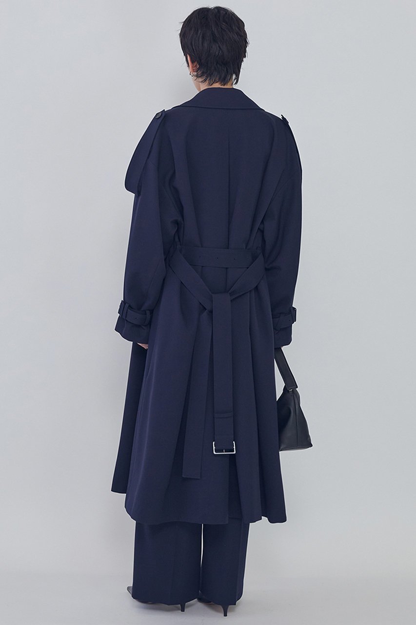 【プルミエ アロンディスモン/1er Arrondissement】のウールギャバジントレンチコート 人気、トレンドファッション・服の通販 founy(ファニー) 　ファッション　Fashion　レディースファッション　Fashion for Women　アウター　Coat / Outerwear Collection　コート・ロングコート・ピーコート　Long Coats, Peacoats & More　トレンチコート / 春秋の定番アウター　Trench Coats　なめらか　Smooth, Silky Texture　トレンチ　Trench, Trench Coat　ロング　Long, Long-Length　other-4|ID: prp329100004895292 ipo3291000000036596146