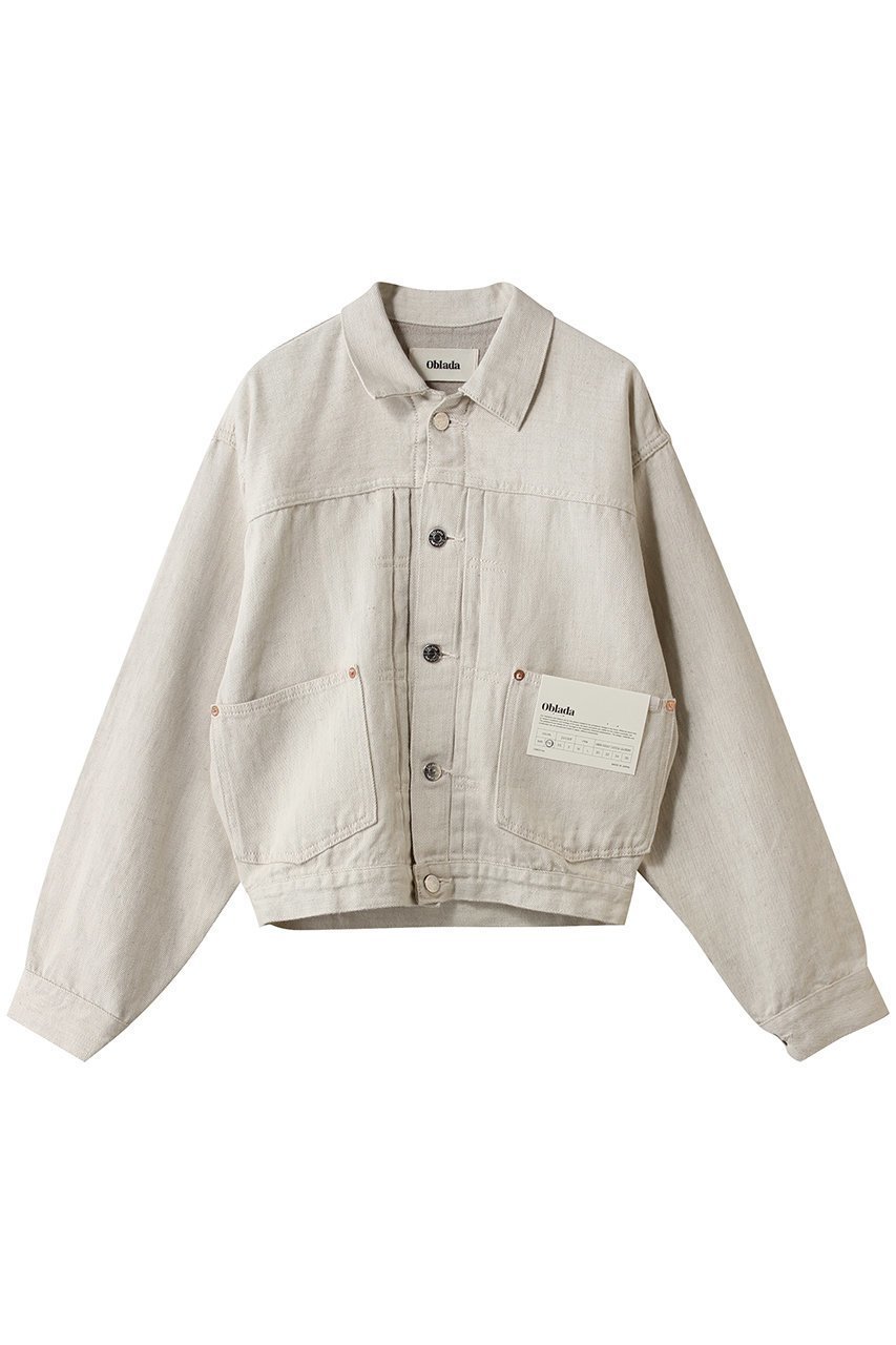 【オブラダ/Oblada】の1936 ヘンプデニムジャケット インテリア・キッズ・メンズ・レディースファッション・服の通販 founy(ファウニー) 　ファッション　Fashion　レディースファッション　Fashion for Women　アウター　Coat / Outerwear Collection　レディースジャケット・軽アウター　Jackets　デニムジャケット / カジュアルアウター　Denim Jackets　コンパクト　Compact, Small Size　ジャケット　Jacket, Outerwear　スリーブ　Sleeve, Long Sleeve / Short Sleeve　デニム　Denim, Jeans Material　ロング　Long, Long-Length　アイボリー|ID: prp329100004895298 ipo3291000000036596191