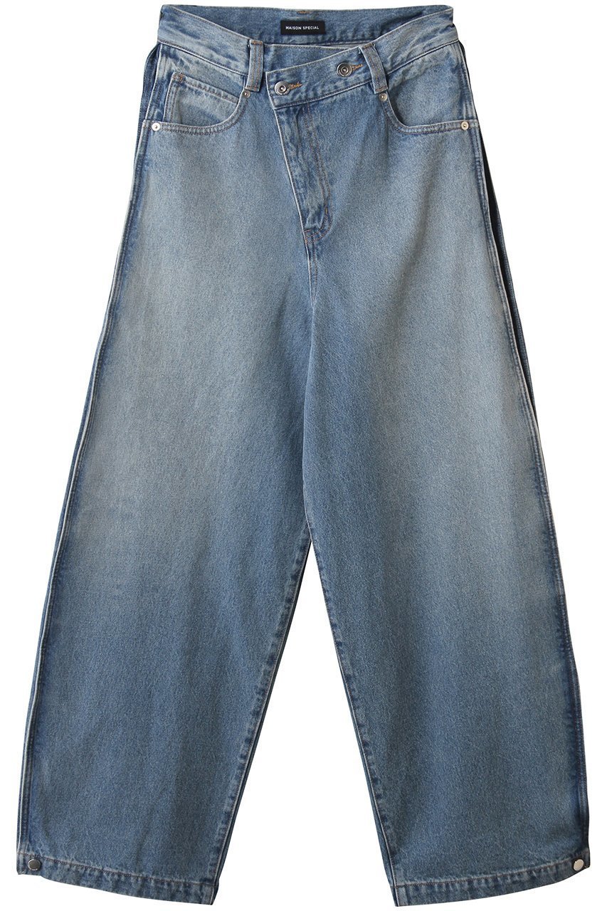 【メゾンスペシャル/MAISON SPECIAL】のSide-Tuck Cocoon Denim Pants/サイドタックコクーンデニムパンツ インテリア・キッズ・メンズ・レディースファッション・服の通販 founy(ファウニー) 　ファッション　Fashion　レディースファッション　Fashion for Women　パンツ　Pants & Trousers　デニムパンツ・ジーンズ・美脚デニム　Denim Jeans & Pants　コンパクト　Compact, Small Size　デニム　Denim, Jeans Material　BLU(ブルー)|ID: prp329100004895307 ipo3291000000036596266