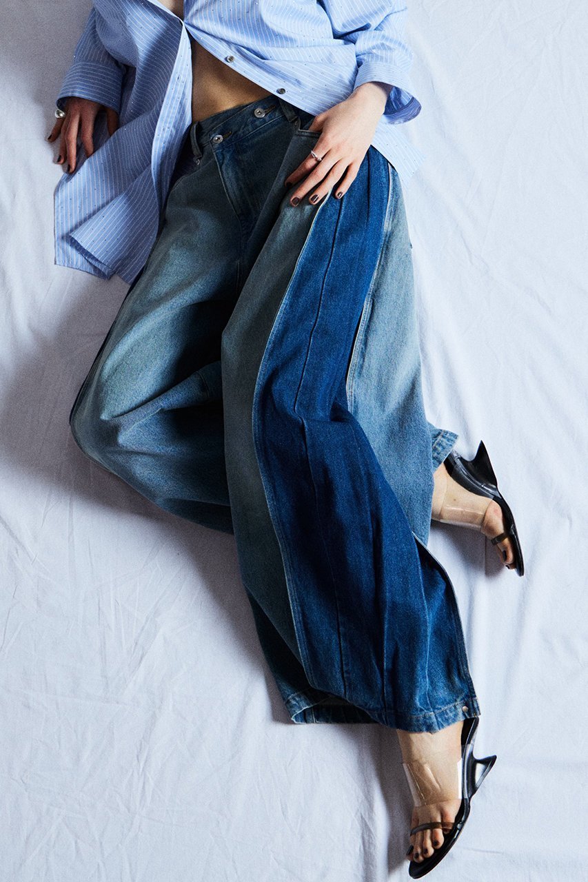 【メゾンスペシャル/MAISON SPECIAL】のSide-Tuck Cocoon Denim Pants/サイドタックコクーンデニムパンツ 大人の最旬トレンドファッション＆コーディネート founy(ファウニー) 　ファッション　Fashion　レディースファッション　Fashion for Women　パンツ　Pants & Trousers　デニムパンツ・ジーンズ・美脚デニム　Denim Jeans & Pants　コンパクト　Compact, Small Size　デニム　Denim, Jeans Material　other-7|ID: prp329100004895307 ipo3291000000037088595