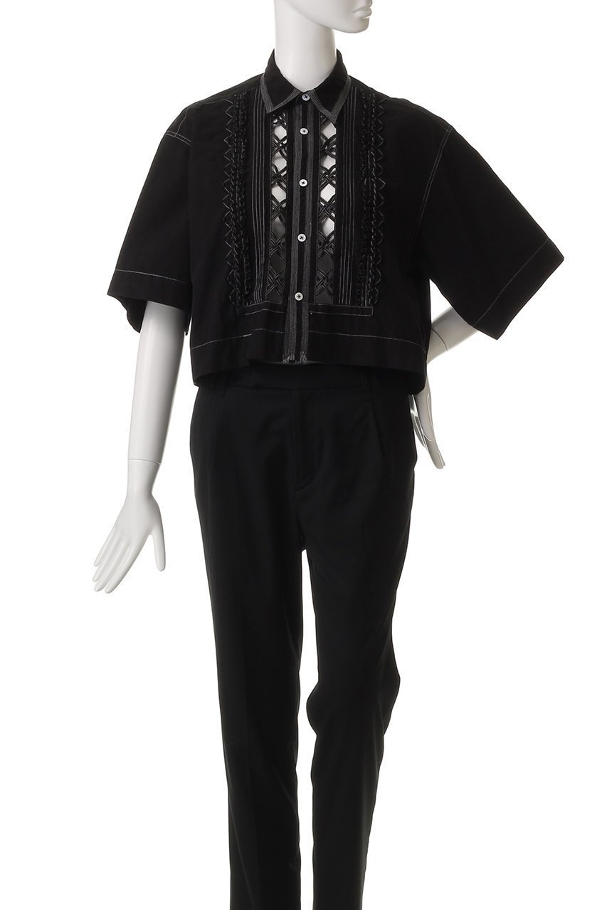 【マルティニーク/martinique】の【CURRENTAGE】タイプライターシャツ 人気、トレンドファッション・服の通販 founy(ファニー) ファッション Fashion レディースファッション Fashion for Women トップス・カットソー Cut & Sew Tops シャツ・ブラウス・オフィスカジュアル Elegant Blouses & Button-Ups ショート Short, Short Length スリーブ Sleeve, Long Sleeve / Short Sleeve タイプライター Typewriter Fabric, Crisp Cotton バランス Balance, Style Balance モノトーン Monotone, Black and White レース Lace, Lace Fabric ワイド Wide, Wide Fit エレガント 上品 Elegant other-2|ID: prp329100004895334 ipo3291000000036596479