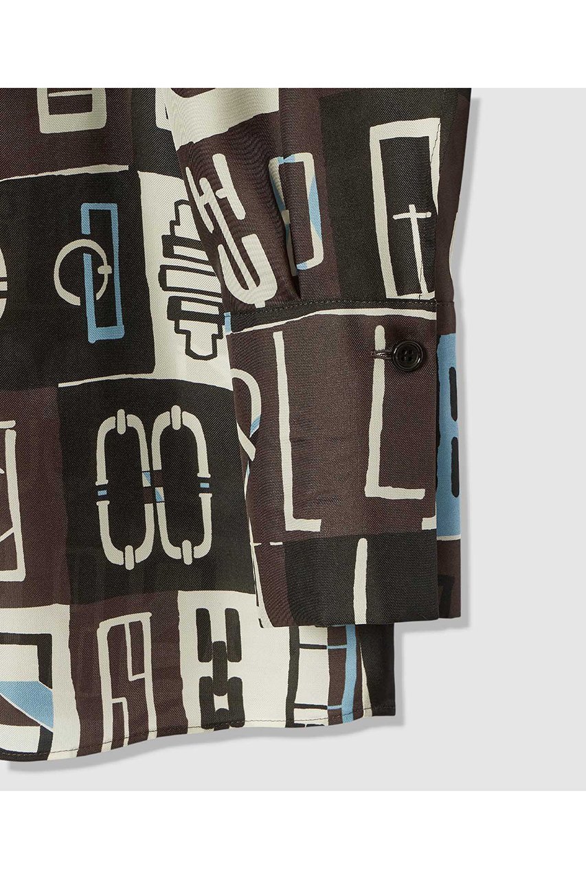 【アルアバイル/allureville】のパッチワークプリントボウブラウス 人気、トレンドファッション・服の通販 founy(ファニー) 　ファッション　Fashion　レディースファッション　Fashion for Women　トップス・カットソー　Cut & Sew Tops　シャツ・ブラウス・オフィスカジュアル　Elegant Blouses & Button-Ups　エレガント 上品　Elegant　スリーブ　Sleeve, Long Sleeve / Short Sleeve　パッチワーク　Patchwork, Mixed Fabric　ブロック　Block, Solid Block Pattern　プリント　Print, Printed Pattern　モダン　Modern, Contemporary　モチーフ　Motif, Design Theme　ロング　Long, Long-Length　手描き　Hand-Drawn, Illustrated　other-5|ID: prp329100004895347 ipo3291000000036596581