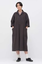 【マーガレットハウエル/MARGARET HOWELL】のWASHED COTTON POPLIN DRESS ブラウン|ID:prp329100004895357