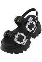 【スティーブマデン/STEVE MADDEN】のVOLTAIRE ビジューバックル厚底サンダル 人気、トレンドファッション・服の通販 founy(ファニー) ファッション Fashion レディースファッション Fashion for Women バッグ Bags ギャザー Gathered, Ruffled サンダル Sandals, Summer Shoes スタイリッシュ Stylish, Fashionable ソックス Socks, Hosiery ビジュー Bijou, Jewel-like Accent フェミニン Feminine, Girly リュクス Luxury, Elegant, High-End, Chic 厚底 Platform Shoes 夏 Summer 春 Spring S/S・春夏 SS, Spring/Summer, Warm Season |ID:prp329100004895368