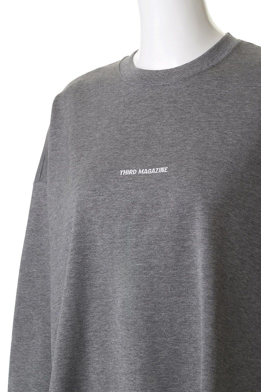 【サードマガジン/THIRD MAGAZINE】のロゴロングスリーブTシャツ 人気、トレンドファッション・服の通販 founy(ファニー) 　ファッション　Fashion　レディースファッション　Fashion for Women　トップス・カットソー　Cut & Sew Tops　シャツ・ブラウス・オフィスカジュアル　Elegant Blouses & Button-Ups　ロングTシャツ・Tシャツ　Longline T-Shirts & Tees　カットソー・ベーシックTシャツ　Cut-and-Sewn Tops / Stretch Tees & Basics　シンプル　Simple, Minimal　スリーブ　Sleeve, Long Sleeve / Short Sleeve　フロント　Front, Front Design　ロング　Long, Long-Length　other-5|ID: prp329100004895407 ipo3291000000036597297