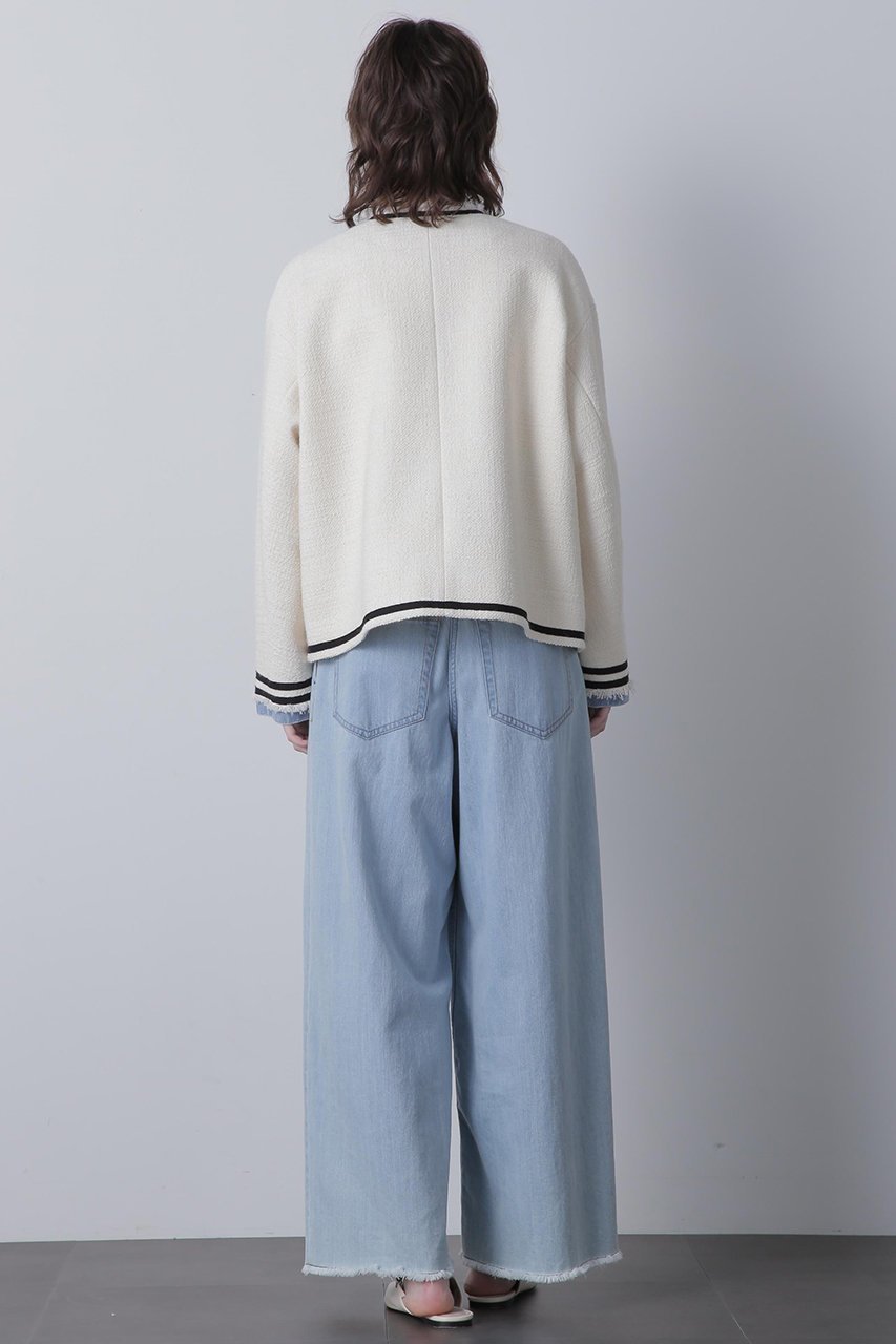 【ヒューエルミュージアム/hueLe Museum】の【STUMBLY】Tweed/Denim Combi JK 大人の最旬トレンドファッション＆コーディネート founy(ファウニー) 　ファッション　Fashion　レディースファッション　Fashion for Women　アウター　Coat / Outerwear Collection　レディースジャケット・軽アウター　Jackets　エレガント 上品　Elegant　ジャケット　Jacket, Outerwear　ツイード　Twill, Twill Weave　デニム　Denim, Jeans Material　ミックス　Mix, Mixed Style　リメイク　Remake, Reconstructed　other-5|ID: prp329100004895408 ipo3291000000036957336