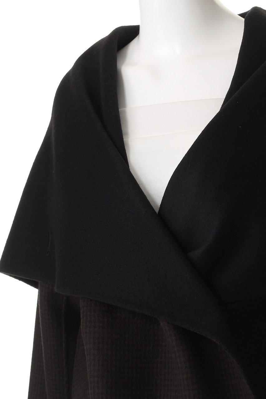 【デパリエ/DEPAREILLE】のウールダブルフェイスチェックビッグカラーコート 人気、トレンドファッション・服の通販 founy(ファニー) ファッション Fashion レディースファッション Fashion for Women アウター Coat / Outerwear Collection コート・ロングコート・ピーコート Long Coats, Peacoats & More ショート Short, Short Length シンプル Simple, Minimal タートルネック Turtleneck, High Neck チェック Check, Plaid, Tartan デニム Denim, Jeans Material ビッグ Big, Oversized 今季 This Season, Current Season other-5|ID: prp329100004895415 ipo3291000000036597366