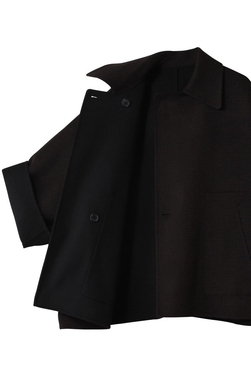 【デパリエ/DEPAREILLE】のウールダブルフェイスチェックポンチョコート 人気、トレンドファッション・服の通販 founy(ファニー) ファッション Fashion レディースファッション Fashion for Women アウター Coat / Outerwear Collection コート・ロングコート・ピーコート Long Coats, Peacoats & More ポンチョ・ケープコート Ponchos & Capes ショート Short, Short Length ジャケット Jacket, Outerwear チェック Check, Plaid, Tartan other-6|ID: prp329100004895416 ipo3291000000036597376