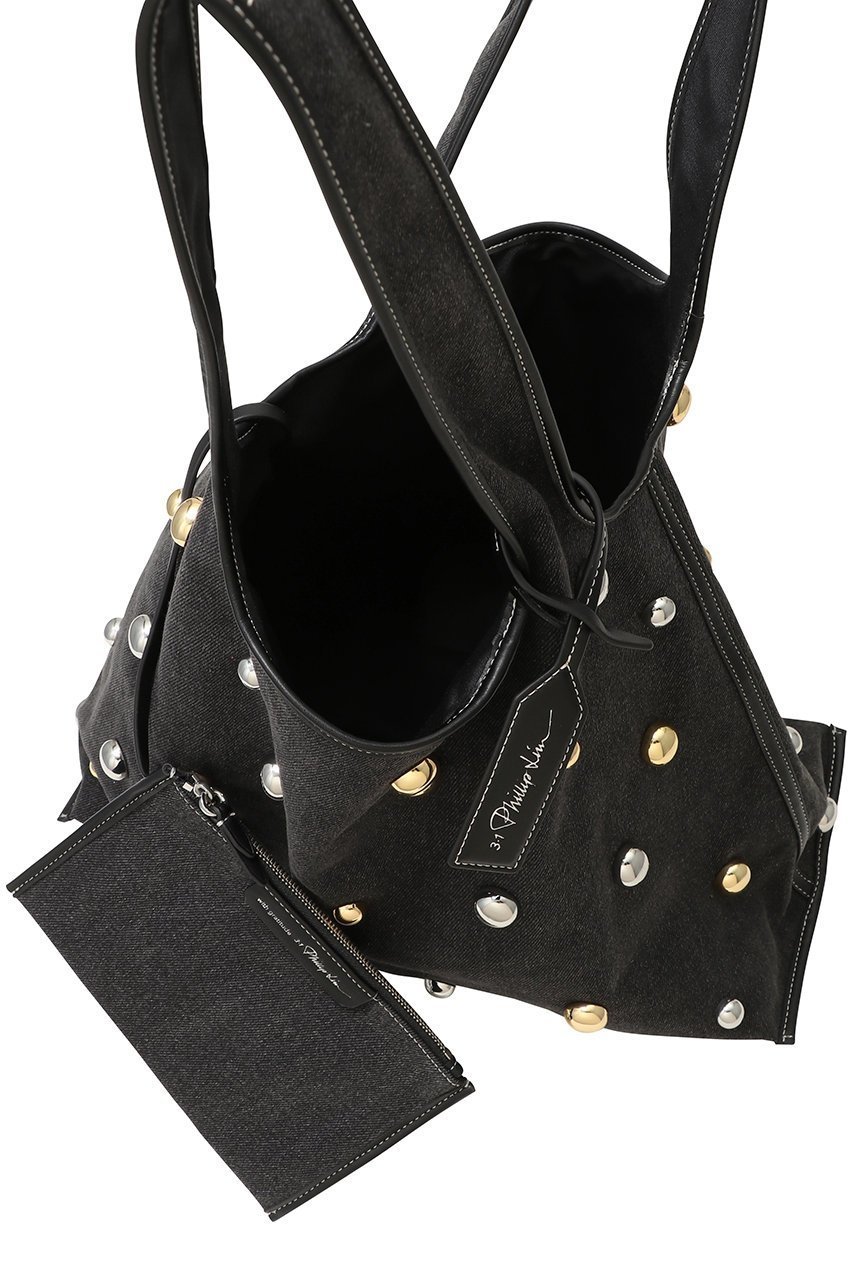 【スリーワン フィリップリム/3.1 Phillip Lim】のウォッシュド デニム マーケット トートバッグ 大人の最旬トレンドファッション＆コーディネート founy(ファウニー) 　ファッション　Fashion　レディースファッション　Fashion for Women　バッグ　Bags　インナー　Innerwear　ウォッシュ　Washed Finish　スマート　Smart, Elegant　デニム　Denim, Jeans Material　ポーチ　Pouch, Small Case　ミックス　Mix, Mixed Style　メタル　Metal, Metal Parts　軽量　Lightweight, Ultra Light　other-5|ID: prp329100004895421 ipo3291000000036924995