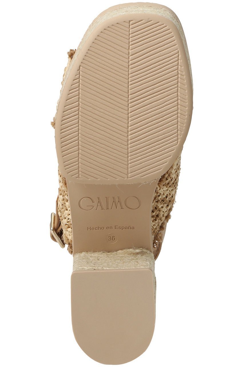 【エスメラルダ/Esmeralda】の【GAIMO】フリンジヒールサンダル 人気、トレンドファッション・服の通販 founy(ファニー) 　ファッション　Fashion　レディースファッション　Fashion for Women　サマー　Summer, Summer Style　サンダル　Sandals, Summer Shoes　シューズ　Shoes, Footwear　ハンド　Hand, Handmade　フリンジ　Fringe, Tassel　ラフィア　Raffia, Natural Straw　other-6|ID: prp329100004895433 ipo3291000000036597546