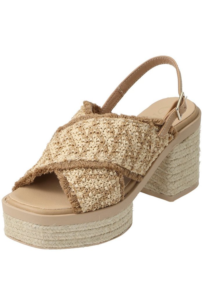 【エスメラルダ/Esmeralda】の【GAIMO】フリンジヒールサンダル インテリア・キッズ・メンズ・レディースファッション・服の通販 founy(ファニー) https://founy.com/ ファッション Fashion レディースファッション Fashion for Women サマー Summer, Summer Style サンダル Sandals, Summer Shoes シューズ Shoes, Footwear ハンド Hand, Handmade フリンジ Fringe, Tassel ラフィア Raffia, Natural Straw |ID: prp329100004895433 ipo3291000000036869084