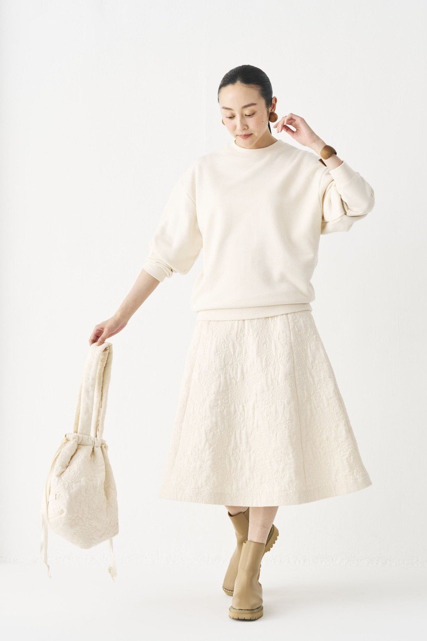 【プリスティン/PRISTINE】のフラワーキルトバッグ 人気、トレンドファッション・服の通販 founy(ファニー) 　ファッション　Fashion　レディースファッション　Fashion for Women　バッグ　Bags　なめらか　Smooth, Silky Texture　キルト　Quilt, Quilted Fabric　ファブリック　Fabric, Textile　フェミニン　Feminine, Girly　フォルム　Silhouette, Form　フラワー　Flower, Floral　エレガント 上品　Elegant　other-8|ID: prp329100004895435 ipo3291000000036597585