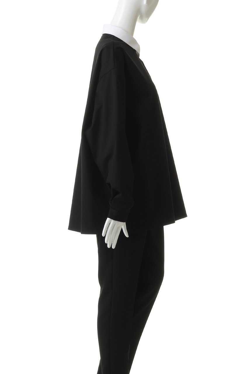 【ザ リラクス/THE RERACS】のロングスリーブクレリックポロシャツ 人気、トレンドファッション・服の通販 founy(ファニー) 　ファッション　Fashion　レディースファッション　Fashion for Women　トップス・カットソー　Cut & Sew Tops　シャツ・ブラウス・オフィスカジュアル　Elegant Blouses & Button-Ups　ポロシャツ・きれいめカジュアル　Smart-Casual Polo Tops　ポロシャツ　Polo Shirt, Collared Tee　other-3|ID: prp329100004895447 ipo3291000000036597751