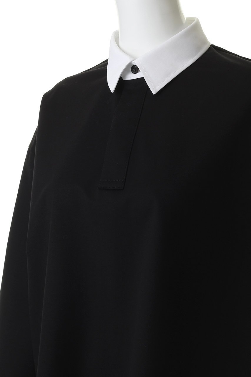 【ザ リラクス/THE RERACS】のロングスリーブクレリックポロシャツ 人気、トレンドファッション・服の通販 founy(ファニー) 　ファッション　Fashion　レディースファッション　Fashion for Women　トップス・カットソー　Cut & Sew Tops　シャツ・ブラウス・オフィスカジュアル　Elegant Blouses & Button-Ups　ポロシャツ・きれいめカジュアル　Smart-Casual Polo Tops　ポロシャツ　Polo Shirt, Collared Tee　other-5|ID: prp329100004895447 ipo3291000000036597753