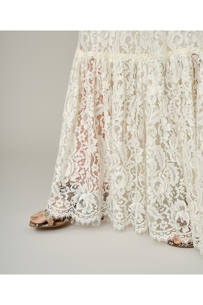 【カオス/Chaos】のソワーズレーススカート 人気、トレンドファッション・服の通販 founy(ファニー) 　ファッション　Fashion　レディースファッション　Fashion for Women　スカート　Skirts　ロングスカート　Long Skirts / Maxi & Midi Skirts　アンダー　Underwear Essentials　エレガント 上品　Elegant　ティアードスカート　Tiered Skirt, Flounced Skirt　レース　Lace, Lace Fabric　ロング　Long, Long-Length　other-8|ID: prp329100004895463 ipo3291000000036597875