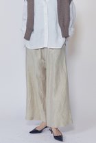 【プルミエ アロンディスモン/1er Arrondissement】のリネングロスワッシャーイージーパンツ 人気、トレンドファッション・服の通販 founy(ファニー) ファッション Fashion レディースファッション Fashion for Women パンツ Pants & Trousers イタリア Italy シンプル Simple, Minimal リラックス Relax, Relaxed Fit ワッシャー Washer, Crinkled Finish エレガント 上品 Elegant thumbnail ゴールド|ID: prp329100004895490 ipo3291000000036598116