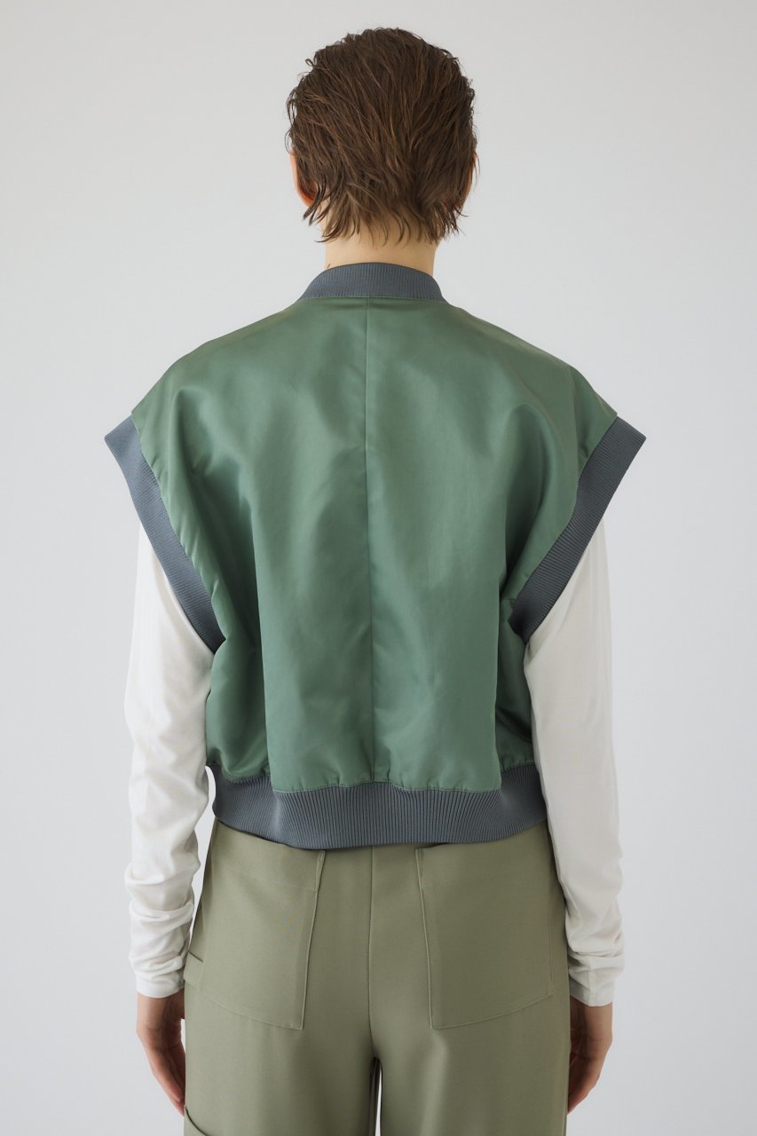 【リムアーク/RIM.ARK】のShort MA-1 vest/ベスト 人気、トレンドファッション・服の通販 founy(ファニー) ファッション Fashion レディースファッション Fashion for Women アウター Coat / Outerwear Collection レディースジャケット・軽アウター Jackets MA-1ジャケット MA-1 Bomber Jackets / Flight Jackets イタリア Italy インナー Innerwear サテン Satin, Glossy Fabric ショート Short, Short Length ジャケット Jacket, Outerwear トレンド Trend, Trending Now バランス Balance, Style Balance ベスト Vest, Waistcoat ラグジュアリー Luxury, Elegant ロング Long, Long-Length 冬 Winter / This Winter エレガント 上品 Elegant other-6|ID: prp329100004895492 ipo3291000000036598138