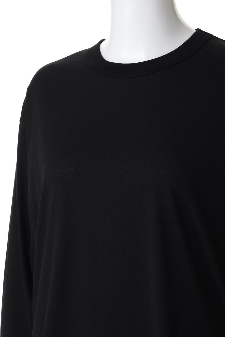 【スリー ドッツ/three dots】のミルキージャージー 長袖Tシャツ 人気、トレンドファッション・服の通販 founy(ファニー) 　ファッション　Fashion　レディースファッション　Fashion for Women　トップス・カットソー　Cut & Sew Tops　シャツ・ブラウス・オフィスカジュアル　Elegant Blouses & Button-Ups　ロングTシャツ・Tシャツ　Longline T-Shirts & Tees　カットソー・ベーシックTシャツ　Cut-and-Sewn Tops / Stretch Tees & Basics　なめらか　Smooth, Silky Texture　シンプル　Simple, Minimal　スリーブ　Sleeve, Long Sleeve / Short Sleeve　ベーシック　Basic, Essential　ロング　Long, Long-Length　長袖　Long Sleeve, Full Sleeve　other-5|ID: prp329100004895500 ipo3291000000036598220