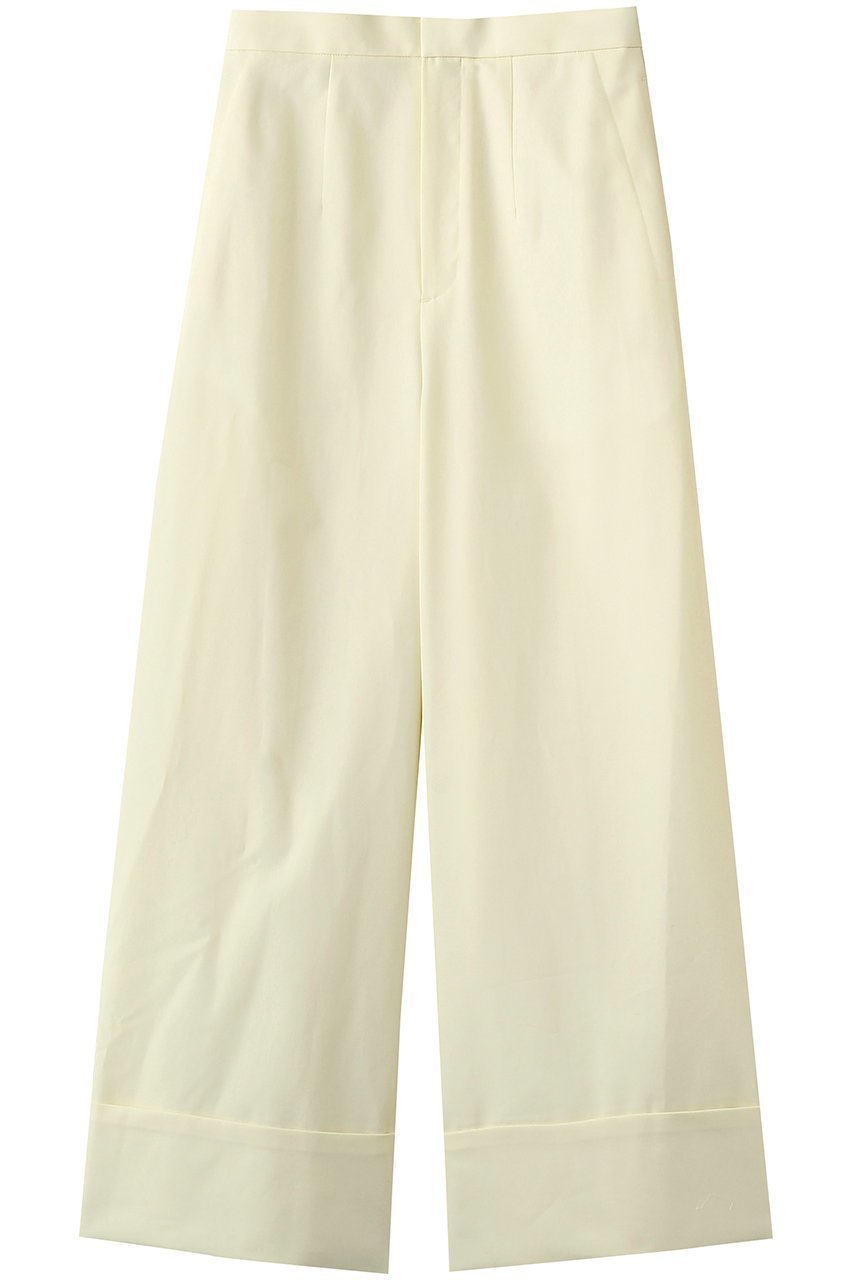 【エンフォルド/ENFOLD】のSOLID WIDE TROUSERS インテリア・キッズ・メンズ・レディースファッション・服の通販 founy(ファウニー) 　ファッション　Fashion　レディースファッション　Fashion for Women　パンツ　Pants & Trousers　シンプル　Simple, Minimal　ストレート　Straight, Straight Cut　ロング　Long, Long-Length　ロールアップ　Roll-Up, Cuffed Hem　ワイド　Wide, Wide Fit　ベージュ|ID: prp329100004895515 ipo3291000000036892676