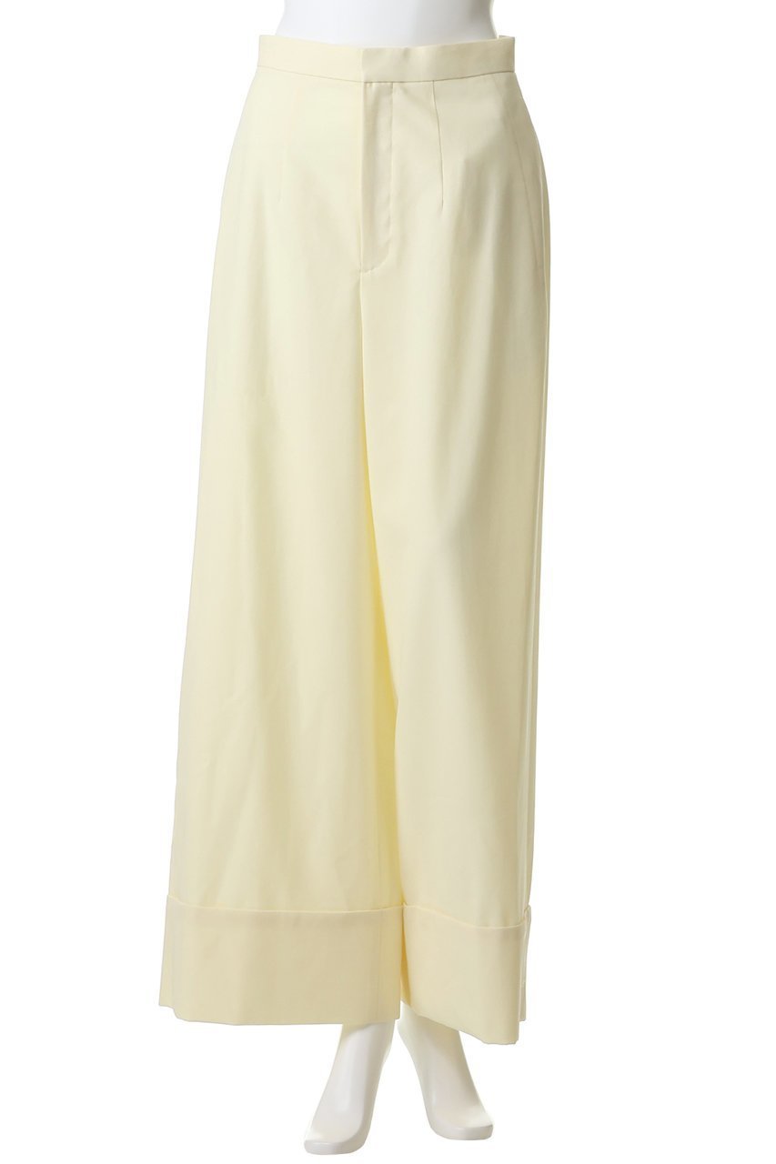 【エンフォルド/ENFOLD】のSOLID WIDE TROUSERS 大人の最旬トレンドファッション＆コーディネート founy(ファウニー) 　ファッション　Fashion　レディースファッション　Fashion for Women　パンツ　Pants & Trousers　シンプル　Simple, Minimal　ストレート　Straight, Straight Cut　ロング　Long, Long-Length　ロールアップ　Roll-Up, Cuffed Hem　ワイド　Wide, Wide Fit　other-2|ID: prp329100004895515 ipo3291000000036892678