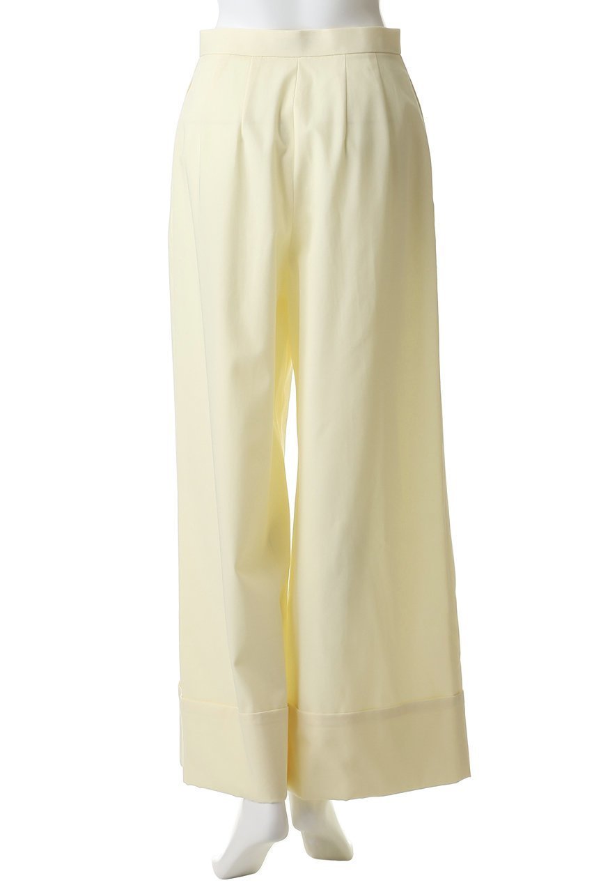 【エンフォルド/ENFOLD】のSOLID WIDE TROUSERS 大人の最旬トレンドファッション＆コーディネート founy(ファウニー) 　ファッション　Fashion　レディースファッション　Fashion for Women　パンツ　Pants & Trousers　シンプル　Simple, Minimal　ストレート　Straight, Straight Cut　ロング　Long, Long-Length　ロールアップ　Roll-Up, Cuffed Hem　ワイド　Wide, Wide Fit　other-4|ID: prp329100004895515 ipo3291000000036892681