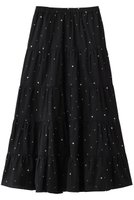 【クチュールドアダム/COUTURE D'ADAM】のグリッターティアードスカート 大人の最旬トレンドファッション＆コーディネート founy(ファウニー) ファッション Fashion レディースファッション Fashion for Women スカート Skirts ティアードスカート Tiered Skirts ロングスカート Long Skirts / Maxi & Midi Skirts インド Indian Textile グリッター Glitter, Sparkle シンプル Simple, Minimal ティアード Tiered, Tiered Style バランス Balance, Style Balance ロング Long, Long-Length |ID:prp329100004895516