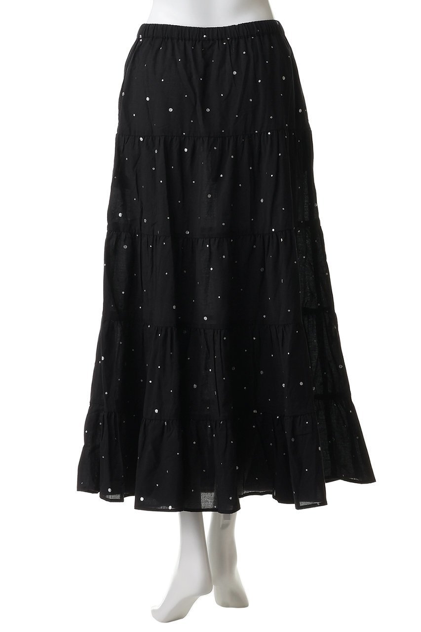 【クチュールドアダム/COUTURE D'ADAM】のグリッターティアードスカート 大人の最旬トレンドファッション＆コーディネート founy(ファウニー) 　ファッション　Fashion　レディースファッション　Fashion for Women　スカート　Skirts　ティアードスカート　Tiered Skirts　ロングスカート　Long Skirts / Maxi & Midi Skirts　インド　Indian Textile　グリッター　Glitter, Sparkle　シンプル　Simple, Minimal　ティアード　Tiered, Tiered Style　バランス　Balance, Style Balance　ロング　Long, Long-Length　other-4|ID: prp329100004895516 ipo3291000000037237854