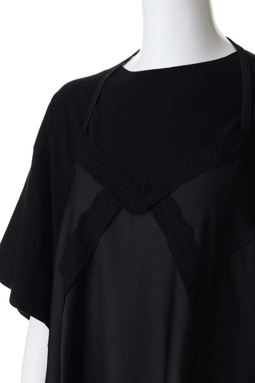 【アンスクリア/INSCRIRE】のHybrid ランジェリー Tシャツ 人気、トレンドファッション・服の通販 founy(ファニー) 　ファッション　Fashion　レディースファッション　Fashion for Women　下着・ランジェリー　Lingerie & Intimates　その他ランジェリー・インナーアイテム　Other Lingerie / Intimates　トップス・カットソー　Cut & Sew Tops　ショート　Short, Short Length　ジャケット　Jacket, Outerwear　スリーブ　Sleeve, Long Sleeve / Short Sleeve　フェミニン　Feminine, Girly　フレア　Flare, Flared　ランジェリー　Lingerie, Intimate Wear　リボン　Ribbon, Bow　ワイド　Wide, Wide Fit　other-5|ID: prp329100004895520 ipo3291000000036598384