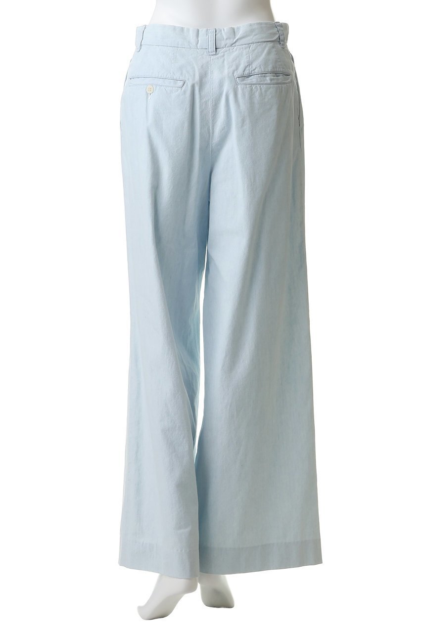 【マディソンブルー/MADISONBLUE】のPLEATED WIDE LEG PT CHAMBRAY(VW) ワイドパンツ 大人の最旬トレンドファッション＆コーディネート founy(ファウニー) 　ファッション　Fashion　レディースファッション　Fashion for Women　パンツ　Pants & Trousers　スカート　Skirts　シャンブレー　Chambray, Denim-Like Fabric　バランス　Balance, Style Balance　ルーズ　Loose, Oversized　ワイド　Wide, Wide Fit　エレガント 上品　Elegant　other-4|ID: prp329100004895525 ipo3291000000036954155