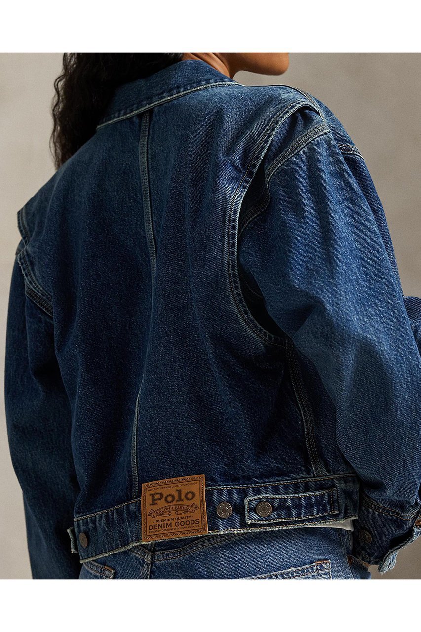 【ラルフローレン/RALPH LAUREN】の【POLO RALPH LAUREN】デニム ダンガリー ジャケット 人気、トレンドファッション・服の通販 founy(ファニー) 　ファッション　Fashion　レディースファッション　Fashion for Women　アウター　Coat / Outerwear Collection　レディースジャケット・軽アウター　Jackets　ブルゾンジャケット・スポーティアウター　Blouson Jackets　ショルダー　Shoulder, Shoulder Strap　ジャケット　Jacket, Outerwear　ダンガリー　Dungaree, Chambray　デニム　Denim, Jeans Material　ドロップ　Drop Shoulder, Dropped Style　バランス　Balance, Style Balance　パッチ　Patch, Appliqué　フィット　Fit, Slim Fit　ブルゾン　Blouson, Bomber Jacket　ポケット　Pocket, Pocket Detail　メタル　Metal, Metal Parts　リラックス　Relax, Relaxed Fit　ヴィンテージ　Vintage Style　other-5|ID: prp329100004895528 ipo3291000000036893138