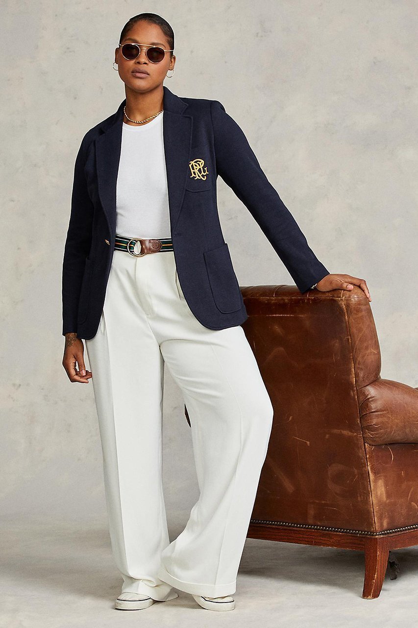 【ラルフローレン/RALPH LAUREN】の【POLO RALPH LAUREN】ダブルニット ジャカード ブレザー 人気、トレンドファッション・服の通販 founy(ファニー) 　ファッション　Fashion　レディースファッション　Fashion for Women　アウター　Coat / Outerwear Collection　レディースジャケット・軽アウター　Jackets　ショルダー　Shoulder, Shoulder Strap　ジャカード／ジャガード　Jacquard, Woven Pattern　ジャケット　Jacket, Outerwear　ストレート　Straight, Straight Cut　ダブル　Double, Double-Breasted　バランス　Balance, Style Balance　フィット　Fit, Slim Fit　エレガント 上品　Elegant　新作・新入荷　New Arrivals / New In　other-5|ID: prp329100004895529 ipo3291000000036598453