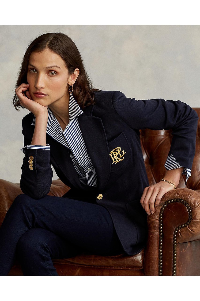 【ラルフローレン/RALPH LAUREN】の【POLO RALPH LAUREN】ダブルニット ジャカード ブレザー 人気、トレンドファッション・服の通販 founy(ファニー) 　ファッション　Fashion　レディースファッション　Fashion for Women　アウター　Coat / Outerwear Collection　レディースジャケット・軽アウター　Jackets　ショルダー　Shoulder, Shoulder Strap　ジャカード／ジャガード　Jacquard, Woven Pattern　ジャケット　Jacket, Outerwear　ストレート　Straight, Straight Cut　ダブル　Double, Double-Breasted　バランス　Balance, Style Balance　フィット　Fit, Slim Fit　エレガント 上品　Elegant　新作・新入荷　New Arrivals / New In　other-8|ID: prp329100004895529 ipo3291000000036598456