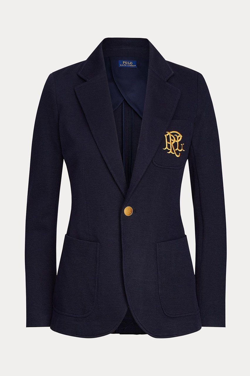 【ラルフローレン/RALPH LAUREN】の【POLO RALPH LAUREN】ダブルニット ジャカード ブレザー インテリア・キッズ・メンズ・レディースファッション・服の通販 founy(ファニー) 　ファッション　Fashion　レディースファッション　Fashion for Women　アウター　Coat / Outerwear Collection　レディースジャケット・軽アウター　Jackets　ショルダー　Shoulder, Shoulder Strap　ジャカード／ジャガード　Jacquard, Woven Pattern　ジャケット　Jacket, Outerwear　ストレート　Straight, Straight Cut　ダブル　Double, Double-Breasted　バランス　Balance, Style Balance　フィット　Fit, Slim Fit　エレガント 上品　Elegant　ネイビー|ID: prp329100004895529 ipo3291000000036893147