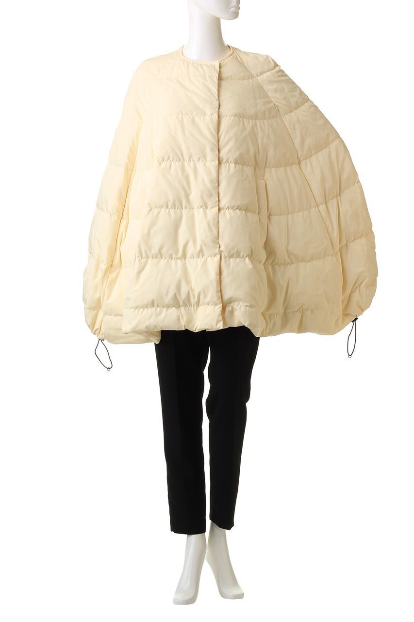 【ル フィル/LE PHIL】のパッフィーダウンケープ 人気、トレンドファッション・服の通販 founy(ファニー) 　ファッション　Fashion　レディースファッション　Fashion for Women　アウター　Coat / Outerwear Collection　コート・ロングコート・ピーコート　Long Coats, Peacoats & More　エレガント 上品　Elegant　クラシカル　Classical, Vintage-Inspired　ダウン　Down, Puffer　ドローコード　Drawcord, Drawstring Cord　フォルム　Silhouette, Form　other-7|ID: prp329100004895530 ipo3291000000036598464