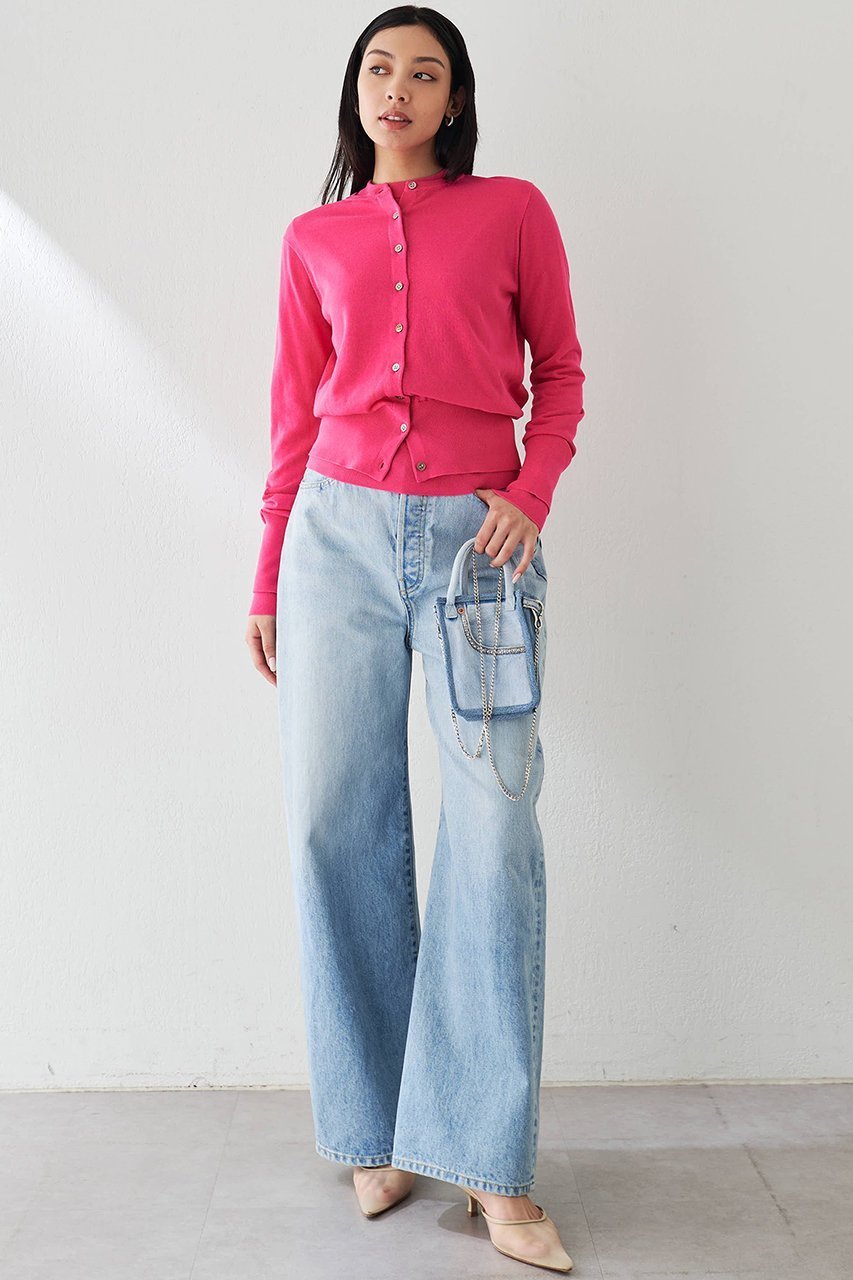 【ウィムガゼット/Whim Gazette】のハイゲージ天竺カーディガン 人気、トレンドファッション・服の通販 founy(ファニー) 　ファッション　Fashion　レディースファッション　Fashion for Women　トップス・カットソー　Cut & Sew Tops　ニット　Knit Tops & Sweaters　カーディガン・羽織り　Layered Style Cardigans　おすすめ　Recommended / Our Picks　アンサンブル　Ensemble Set　カーディガン　Cardigan, Knitwear　シアー　Sheer, See-Through　シンプル　Simple, Minimal　フィット　Fit, Slim Fit　ベーシック　Basic, Essential　夏　Summer　春　Spring　S/S・春夏　SS, Spring/Summer, Warm Season　other-2|ID: prp329100004895531 ipo3291000000036598468