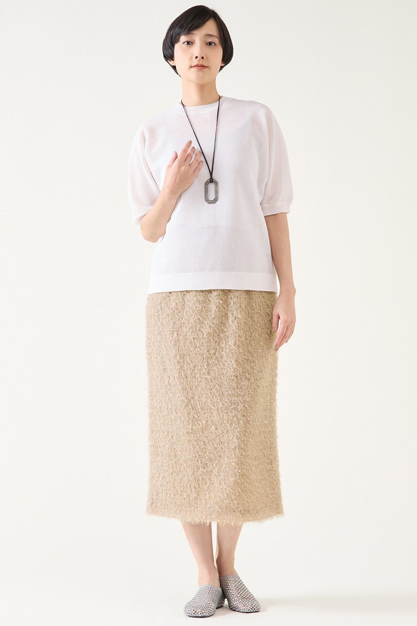 【マルティニーク/martinique】のビッグシルエットニットTシャツ 大人の最旬トレンドファッション＆コーディネート founy(ファウニー) 　ファッション　Fashion　レディースファッション　Fashion for Women　トップス・カットソー　Cut & Sew Tops　ニット　Knit Tops & Sweaters　シャツ・ブラウス・オフィスカジュアル　Elegant Blouses & Button-Ups　ロングTシャツ・Tシャツ　Longline T-Shirts & Tees　カジュアルプルオーバー・ニットトップス　Pullovers & Knit Tops / Casual Pullovers　おすすめ　Recommended / Our Picks　カットソー　Cut and Sewn Top　ジャカード／ジャガード　Jacquard, Woven Pattern　タイトスカート　Pencil Skirt, Tight Skirt　トレンド　Trend, Trending Now　エレガント 上品　Elegant　other-4|ID: prp329100004895533 ipo3291000000036954248