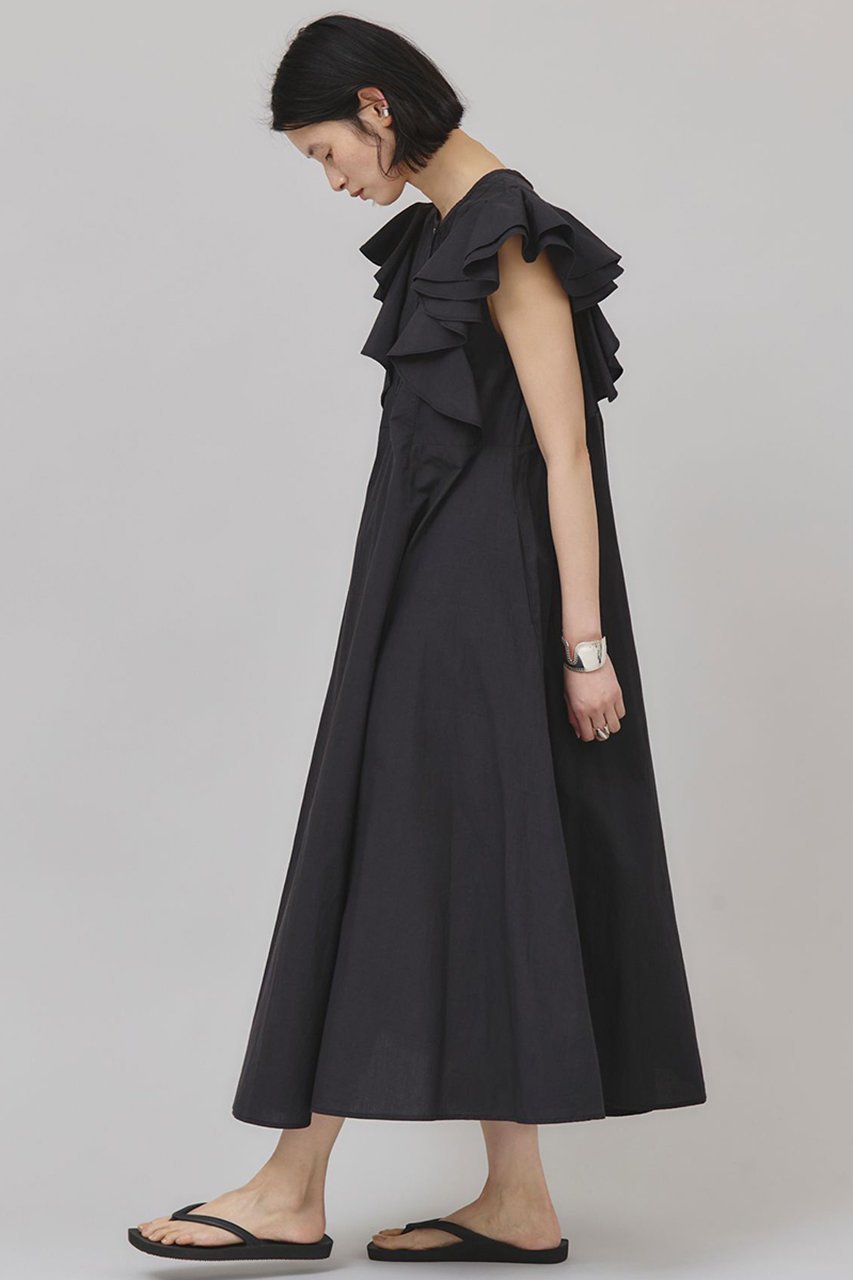 【カレンソロジー/Curensology】のポプリンラッフルワンピース 人気、トレンドファッション・服の通販 founy(ファニー) 　ファッション　Fashion　レディースファッション　Fashion for Women　ワンピース　Dresses　チュニック　Tunic Tops & Dresses　インド　Indian Textile　チュニック　Tunic, Long Top　バランス　Balance, Style Balance　ラッフル　Ruffle, Frill　ロング　Long, Long-Length　other-3|ID: prp329100004895544 ipo3291000000036598572