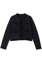 【アルアバイル/allureville】の【Loulou Willoughby】ツィードニットジャケット ネイビー|ID: prp329100004895552 ipo3291000000036954500