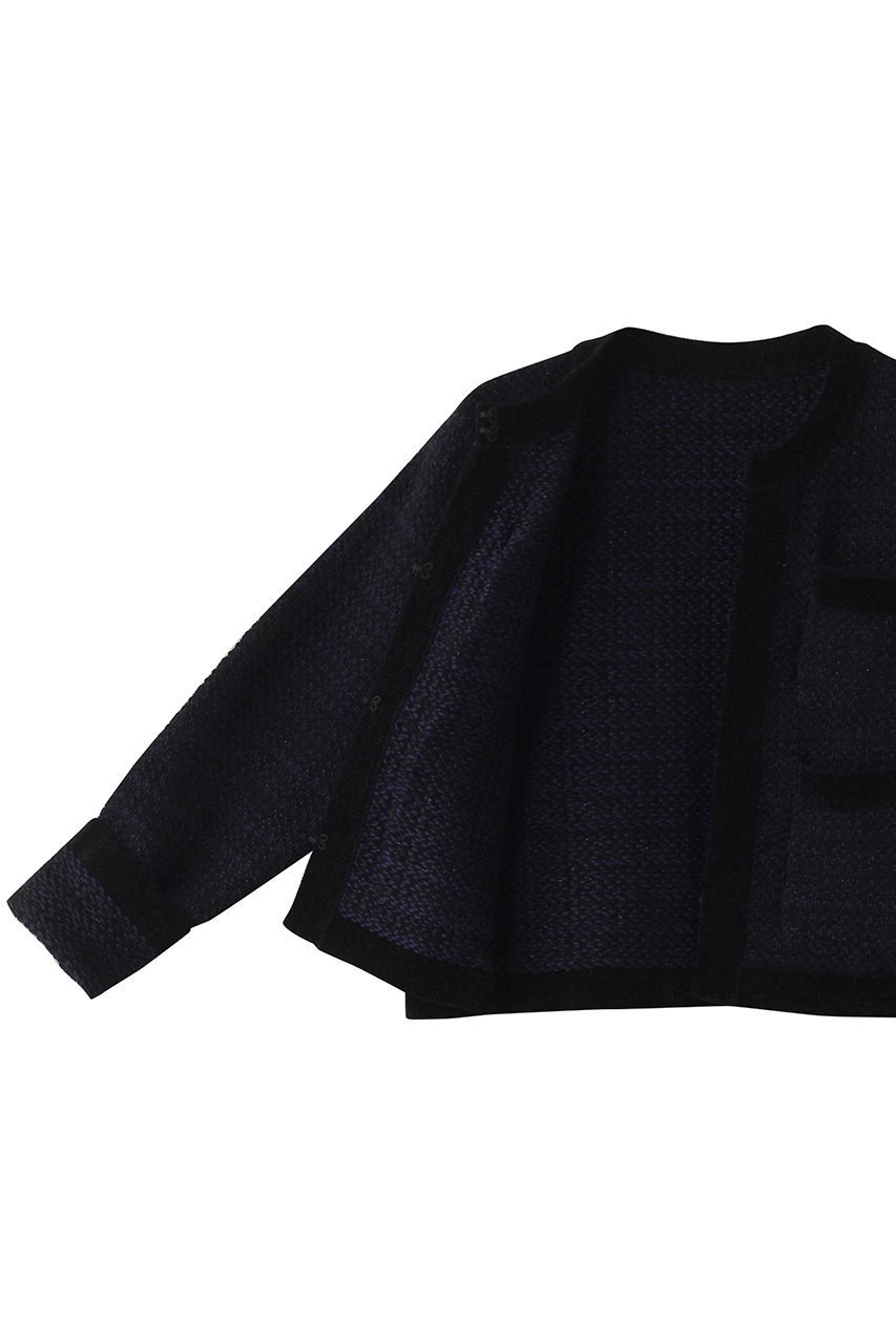 【アルアバイル/allureville】の【Loulou Willoughby】ツィードニットジャケット 大人の最旬トレンドファッション＆コーディネート founy(ファウニー) 　ファッション　Fashion　レディースファッション　Fashion for Women　アウター　Coat / Outerwear Collection　レディースジャケット・軽アウター　Jackets　カーディガン　Cardigan, Knitwear　ジャケット　Jacket, Outerwear　ツイード／ツィード　Choker, Choker Necklace　フォーマル　Formal, Dressy　フロント　Front, Front Design　ポケット　Pocket, Pocket Detail　エレガント 上品　Elegant　other-6|ID: prp329100004895552 ipo3291000000036954505
