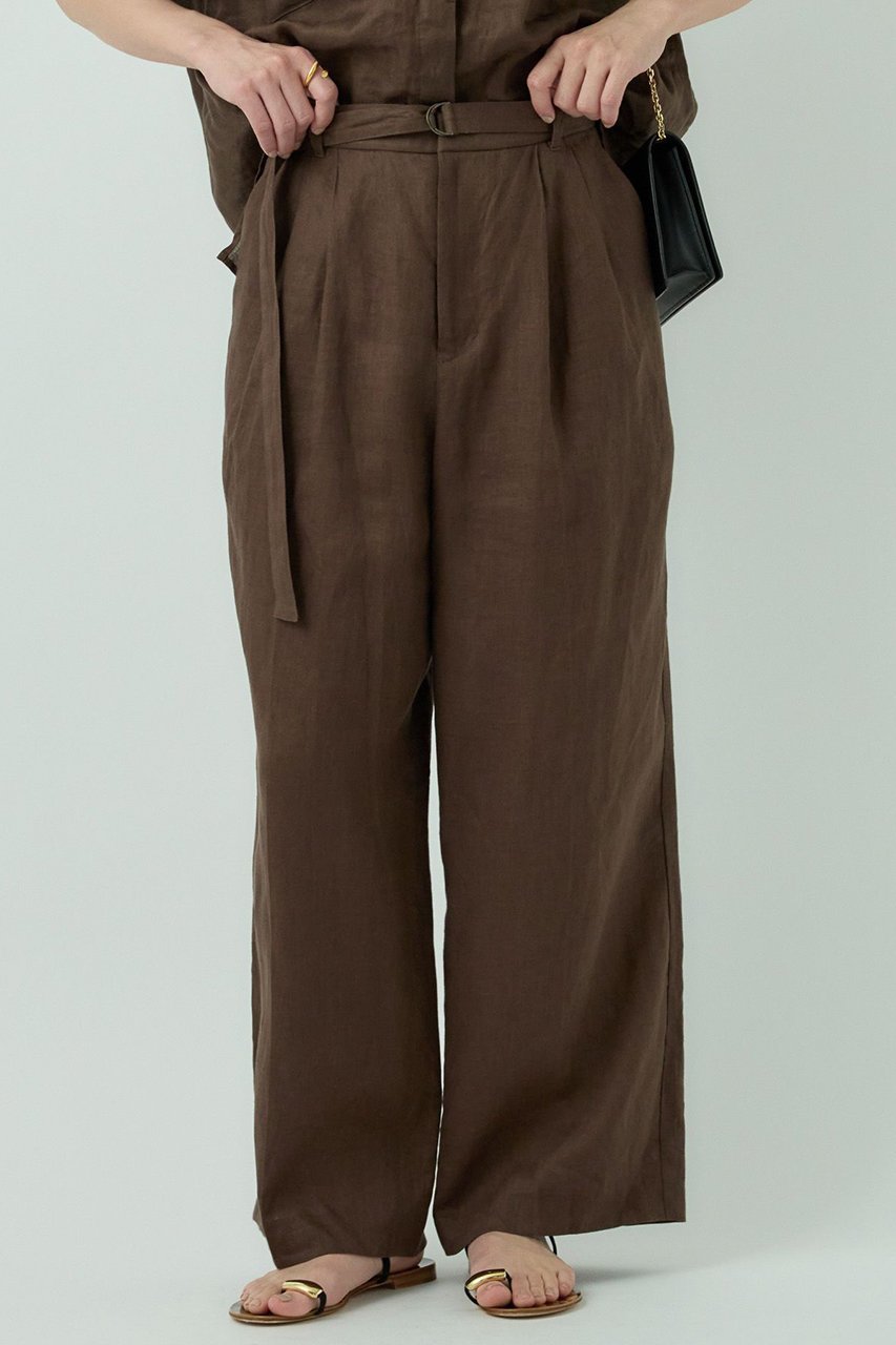 【カオス/Chaos】のカルーラリネンパンツ 人気、トレンドファッション・服の通販 founy(ファニー) 　ファッション　Fashion　レディースファッション　Fashion for Women　パンツ　Pants & Trousers　シンプル　Simple, Minimal　センター　Center, Center Line　タンブラー　Tumbler, Travel Mug　フラット　Flat, Flat Shoes　フランス　France, French　フロント　Front, Front Design　ポケット　Pocket, Pocket Detail　リネン　Linen, Linen Fabric　夏　Summer　other-6|ID: prp329100004895555 ipo3291000000036598639