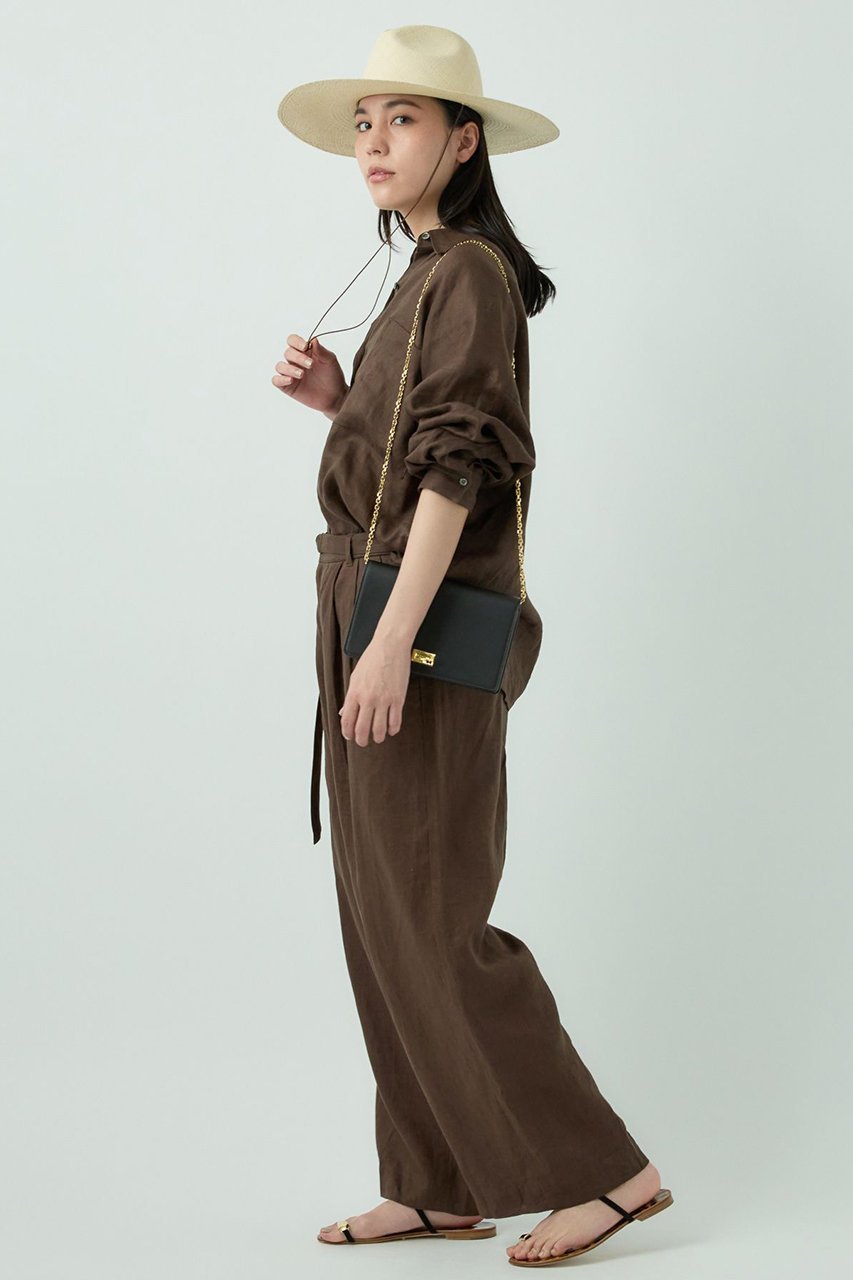 【カオス/Chaos】のカルーラリネンパンツ 人気、トレンドファッション・服の通販 founy(ファニー) 　ファッション　Fashion　レディースファッション　Fashion for Women　パンツ　Pants & Trousers　シンプル　Simple, Minimal　センター　Center, Center Line　タンブラー　Tumbler, Travel Mug　フラット　Flat, Flat Shoes　フランス　France, French　フロント　Front, Front Design　ポケット　Pocket, Pocket Detail　リネン　Linen, Linen Fabric　夏　Summer　other-4|ID: prp329100004895555 ipo3291000000036893814