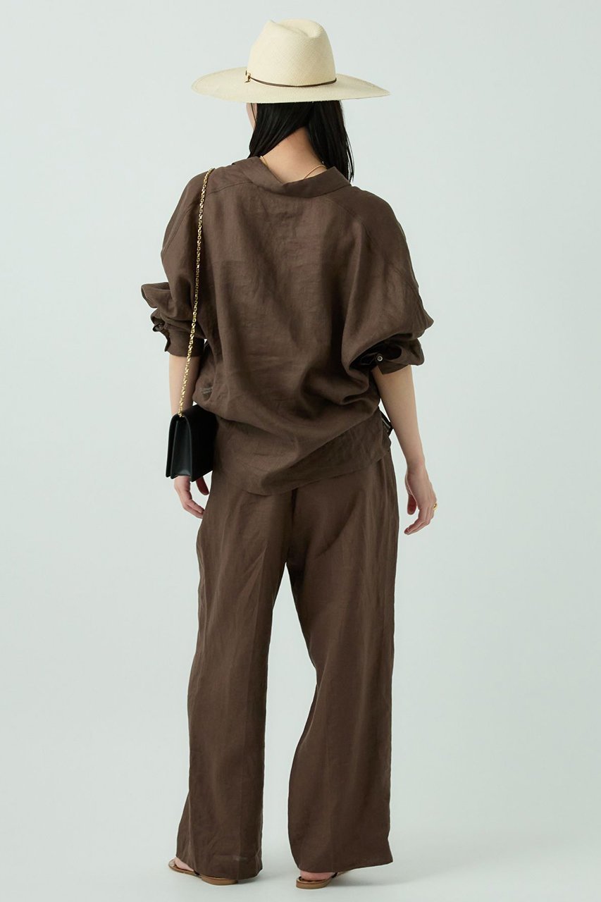【カオス/Chaos】のカルーラリネンパンツ 人気、トレンドファッション・服の通販 founy(ファニー) 　ファッション　Fashion　レディースファッション　Fashion for Women　パンツ　Pants & Trousers　シンプル　Simple, Minimal　センター　Center, Center Line　タンブラー　Tumbler, Travel Mug　フラット　Flat, Flat Shoes　フランス　France, French　フロント　Front, Front Design　ポケット　Pocket, Pocket Detail　リネン　Linen, Linen Fabric　夏　Summer　other-5|ID: prp329100004895555 ipo3291000000036893816